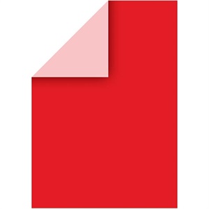 Color Bar, 21x30 cm, mørk rød, ensfarvet